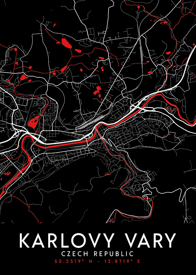 Karlovy Vary Dark Map