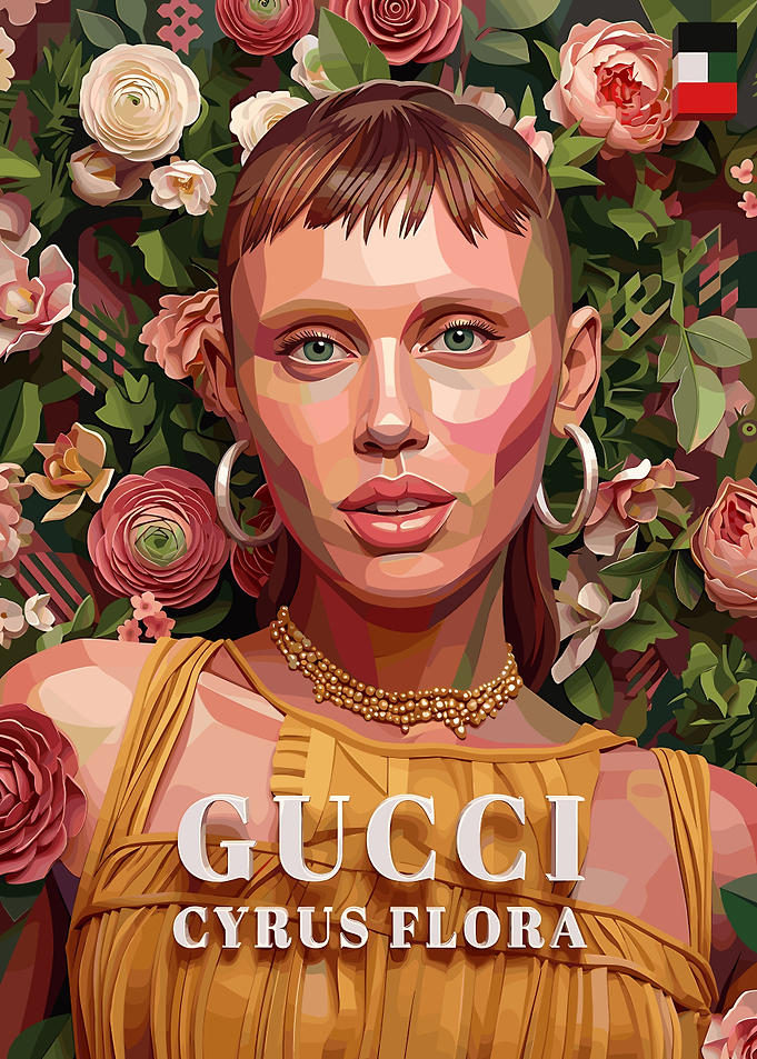 Gucci Cyrus Flora Portrait