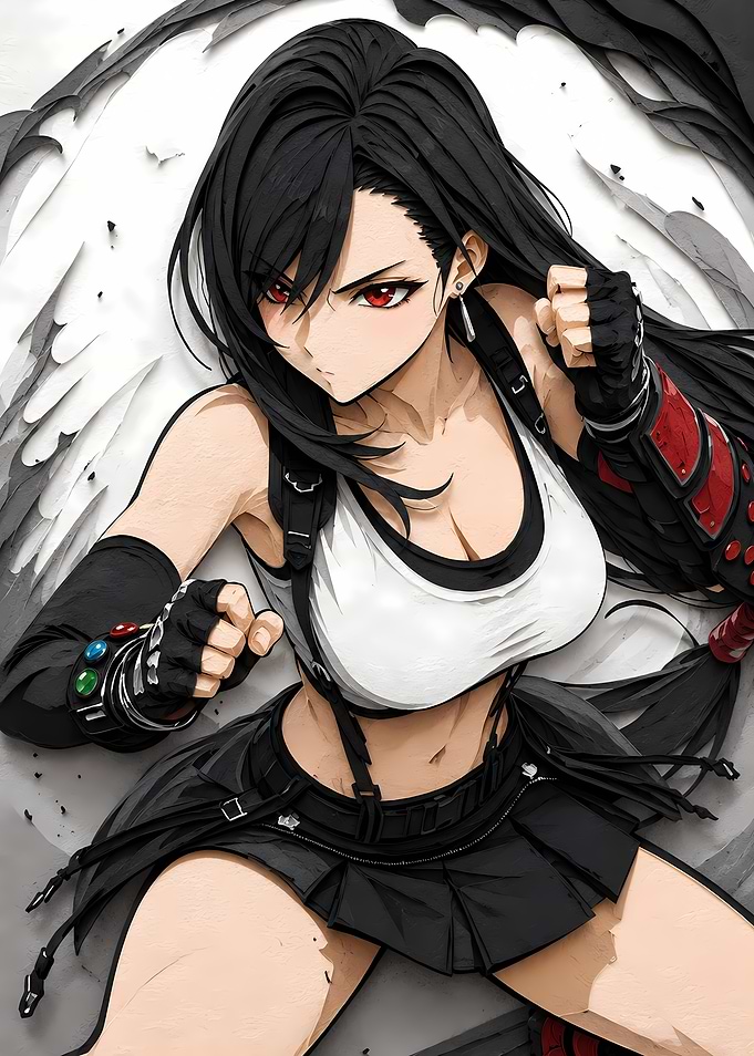 Tifa Lockhart Anime Art