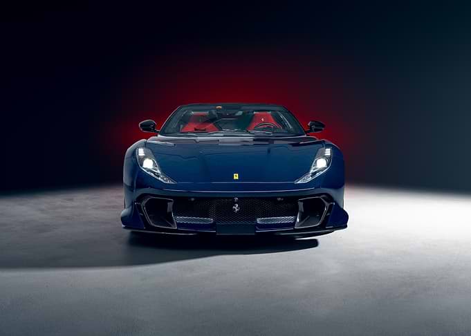 Blue Ferrari Convertible