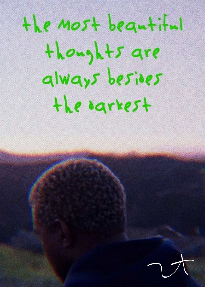 Inspirational Quote Over Sunset Landscape