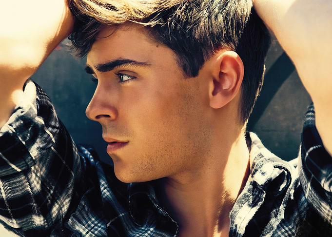 Zac Efron in Plaid Shirt