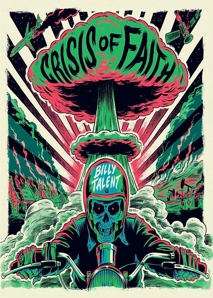 Billy Talent Crisis of Faith Skeleton Biker