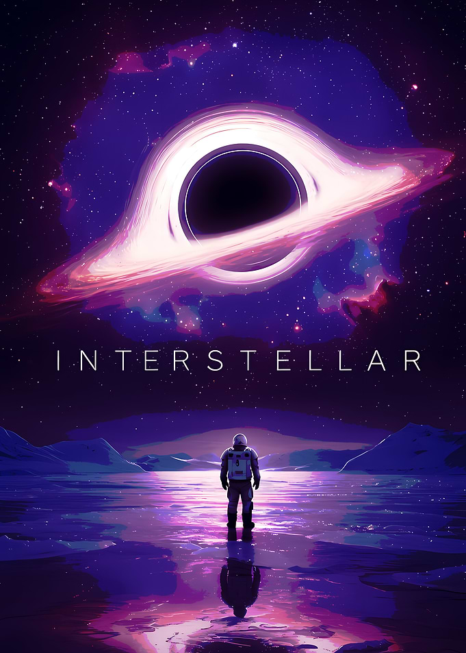 Interstellar Black Hole Astronaut