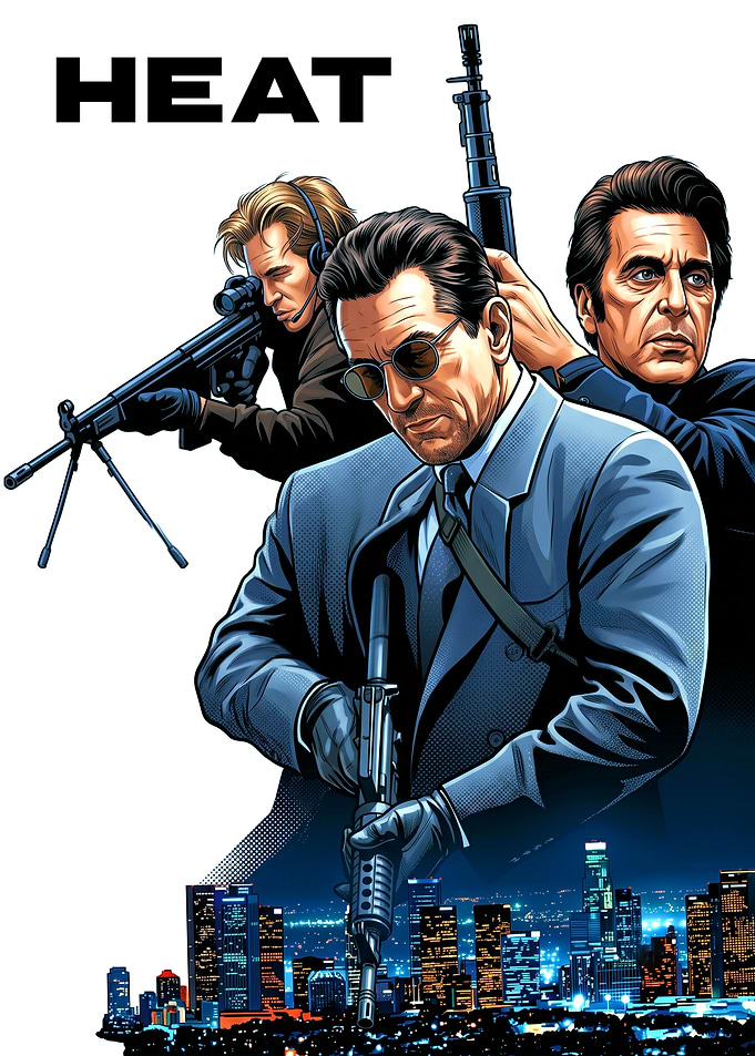 Heat Movie Poster with Stars