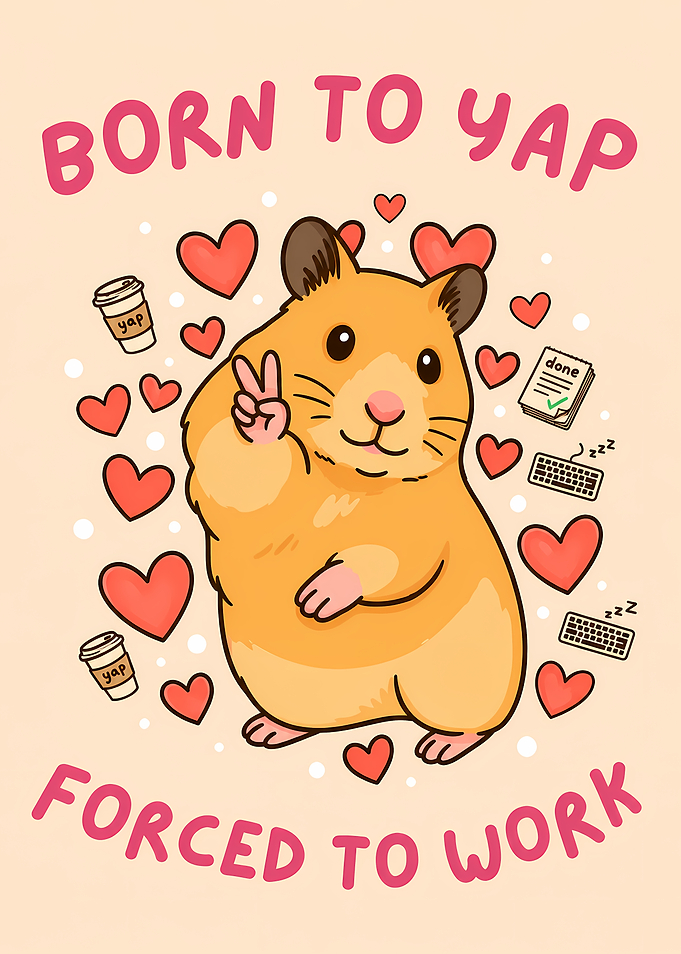 Hamster Born to Yap Forced to Work