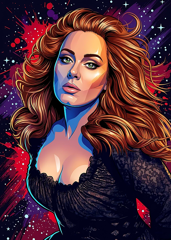 Adele Pop Art Portrait