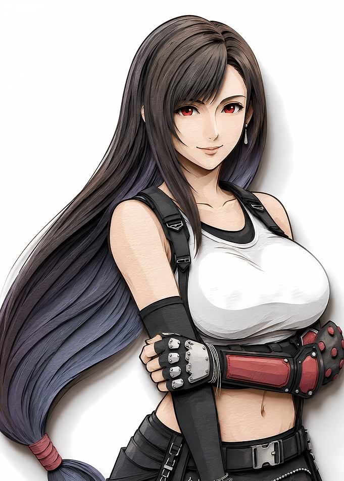 Tifa Lockhart Anime Art