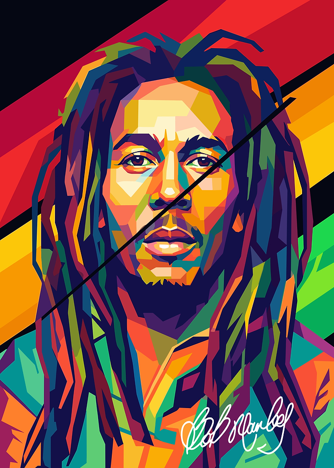 Bob Marley Pop Art Portrait