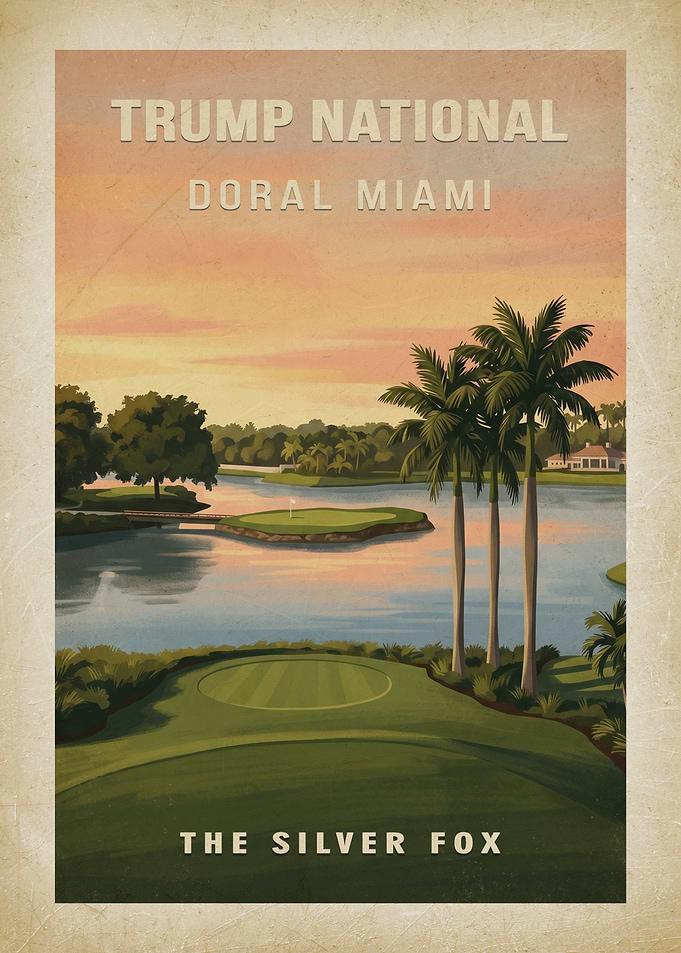 Trump National Doral Miami Golf Poster