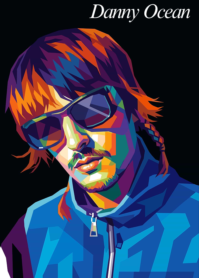 Danny Ocean Pop Art Portrait