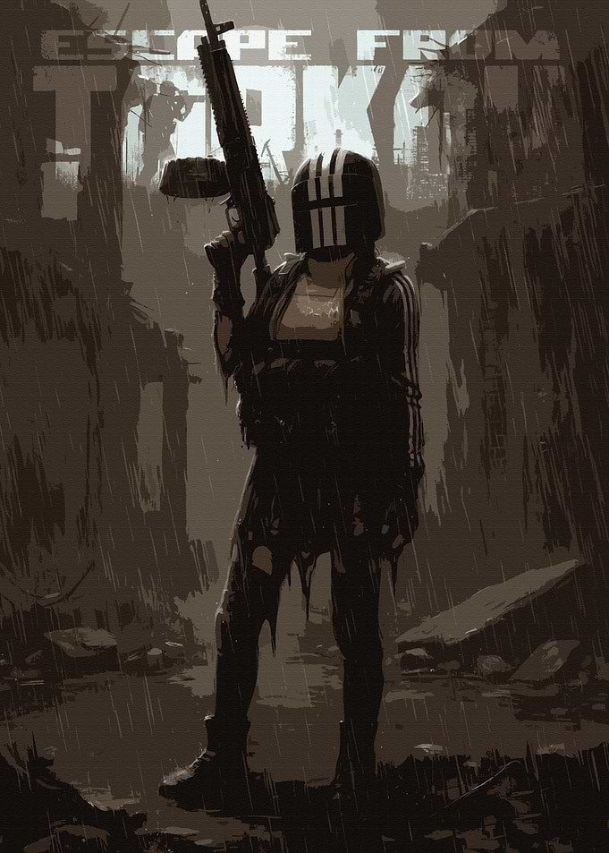 Escape from Tarkov Soldier in Rain