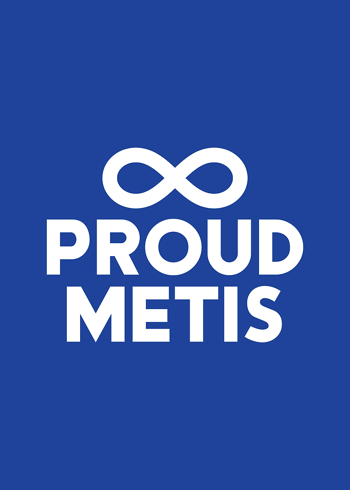 Proud Métis | Indigenous Heritage Pride Typography Design