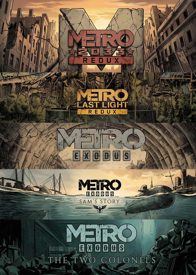 Metro Redux and Exodus Game Collection Art