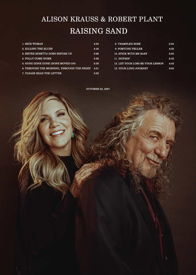 Alison Krauss and Robert Plant Raising Sand Album Art