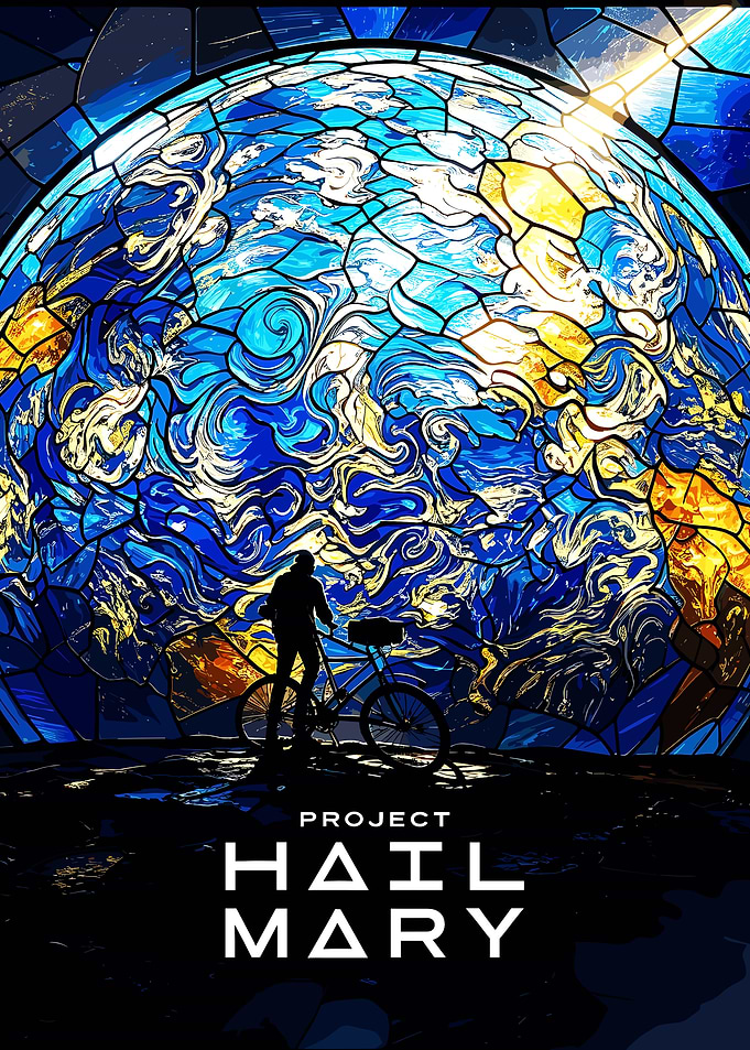 Project Hail Mary Stained Glass Earth