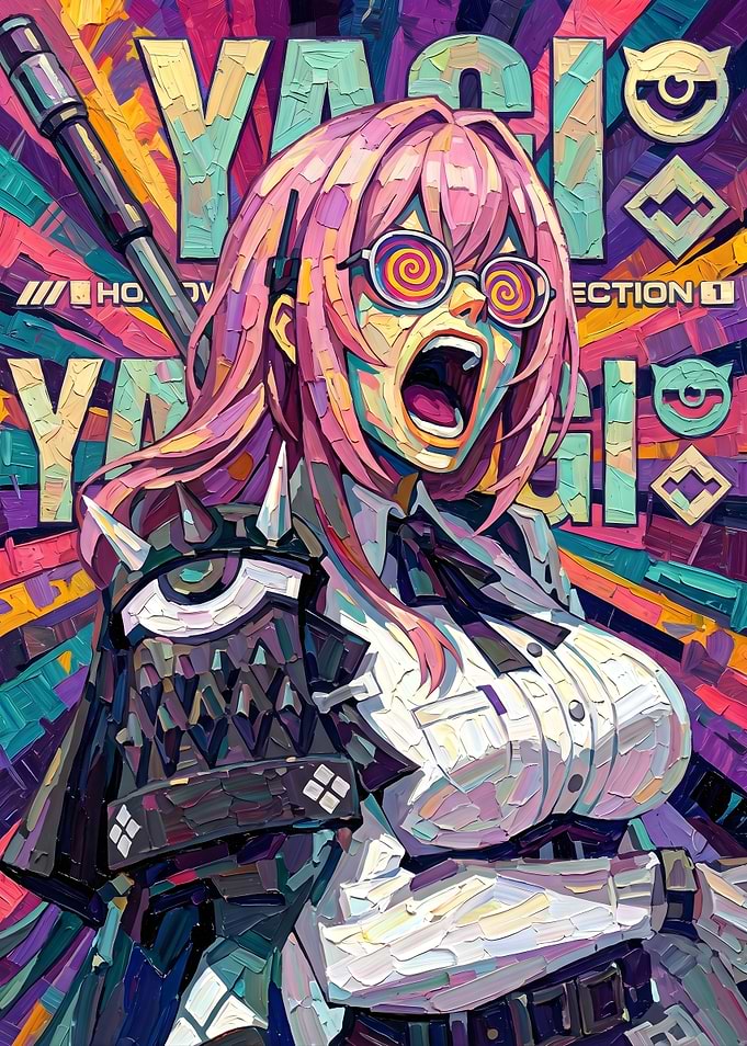 Anime Girl with Hypnotic Eyes
