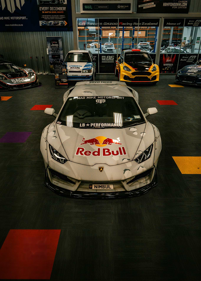 Lamborghini with Red Bull Livery