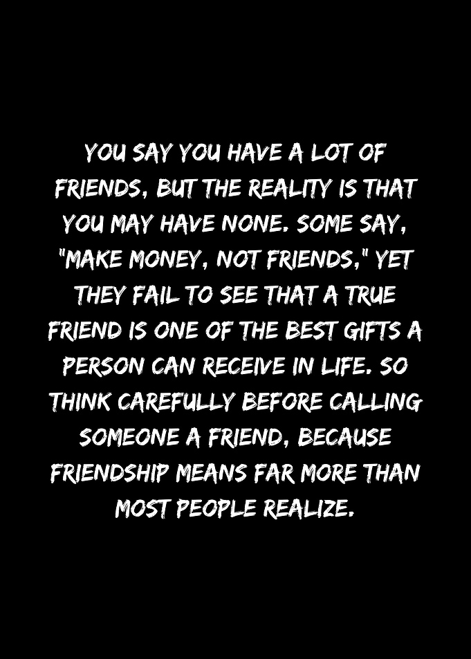 The meaning of friendship