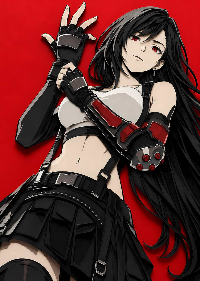 Tifa Lockhart Anime Art