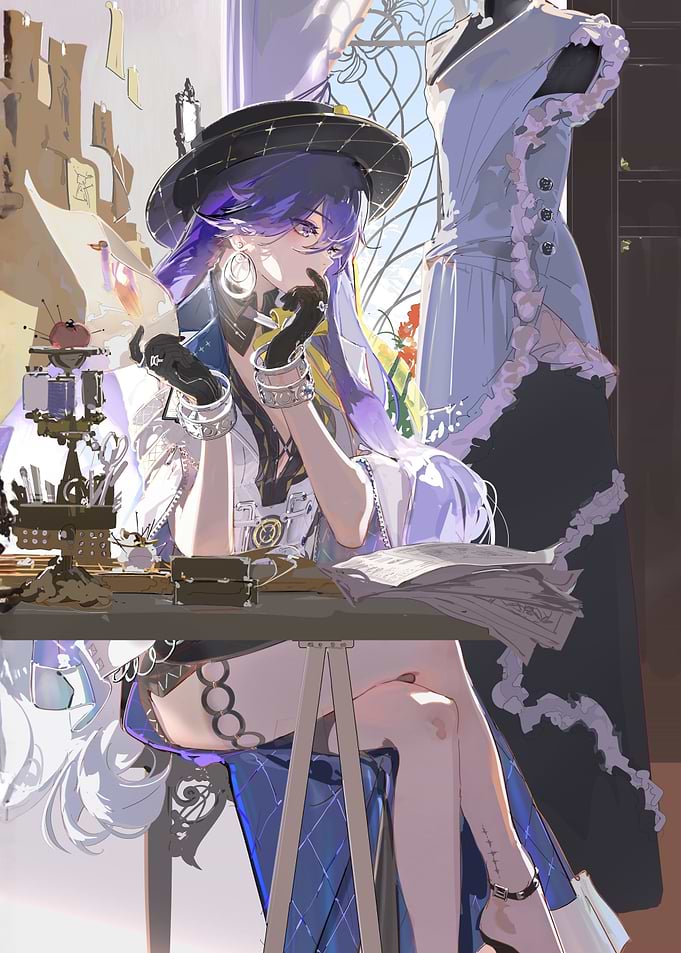 Fashion Designer at Work