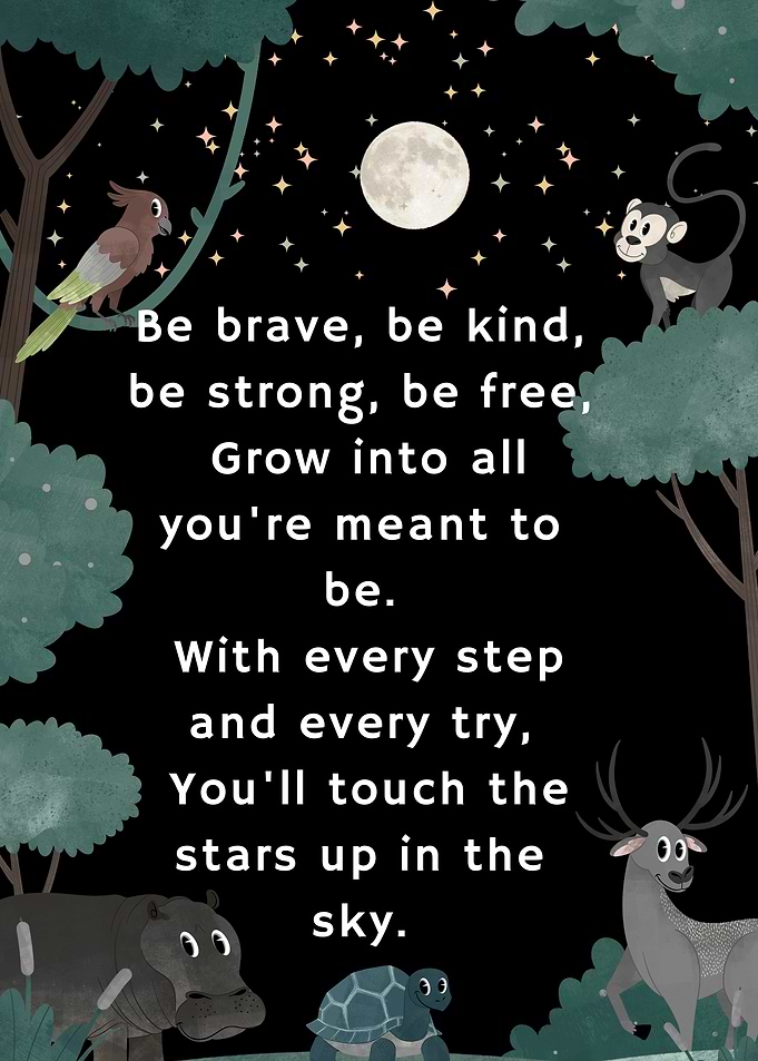 Nursery Art | Inspirational Night Forest Poster