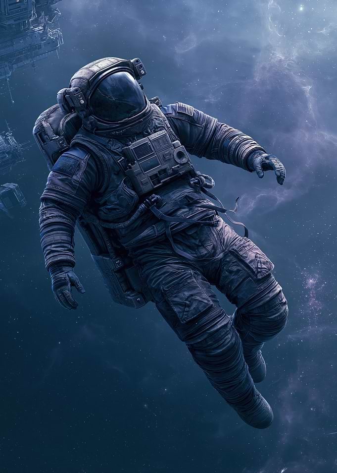 Astronaut Floating in Space