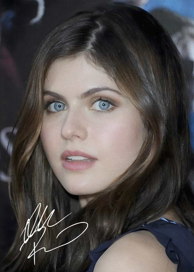 Alexandra Daddario Autographed Photo