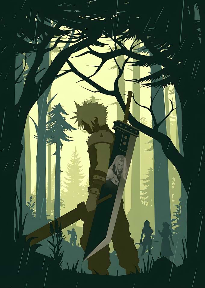 Cloud Strife in a Rainy Forest