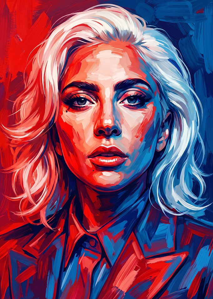 Lady Gaga Pop Art Portrait