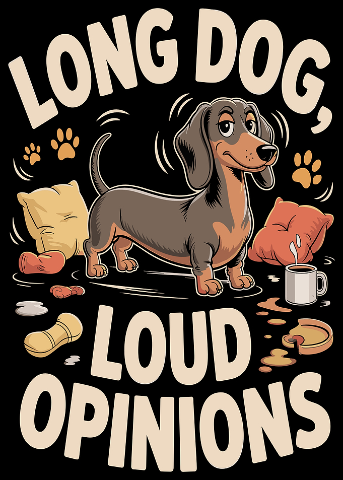 Long Dog, Loud Opinions Dachshund
