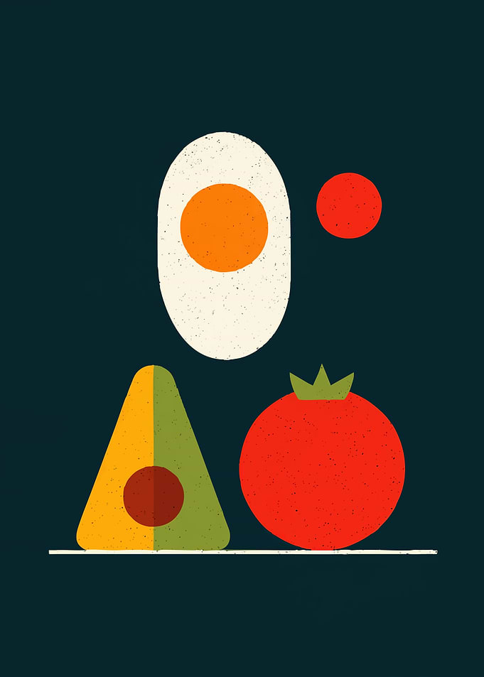Minimalist Food Illustration