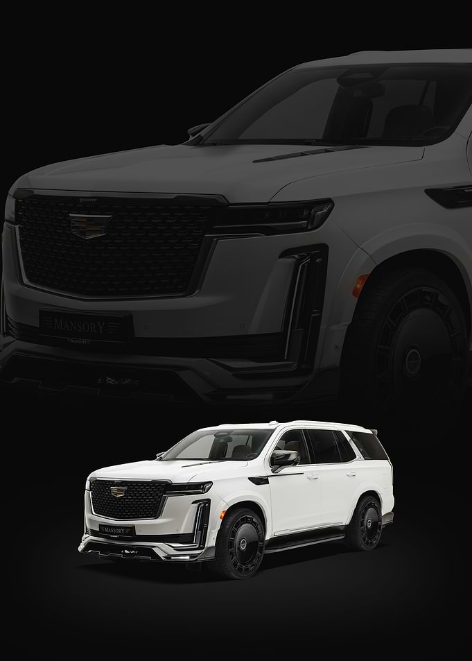 White Mansory Cadillac Escalade
