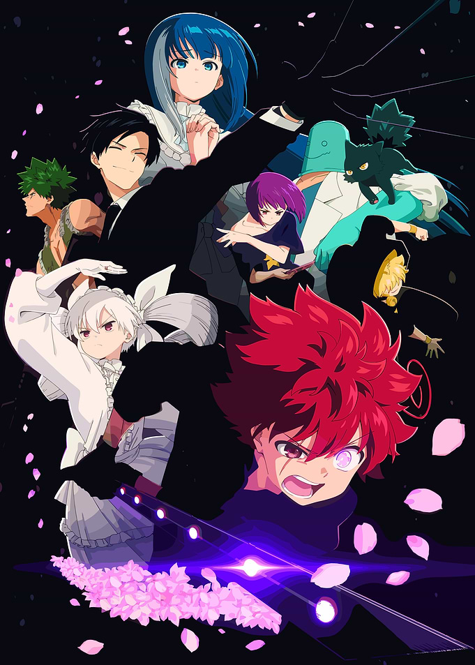 Anime Characters with Cherry Blossoms
