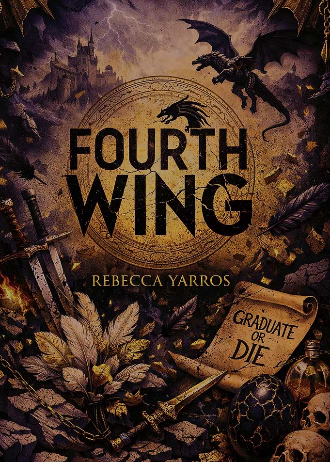 Fourth Wing Book Cover