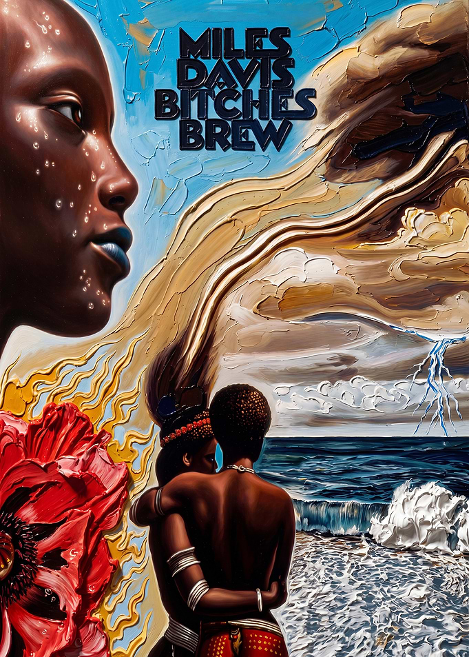 Bitches Brew Album Cover Art Painting
