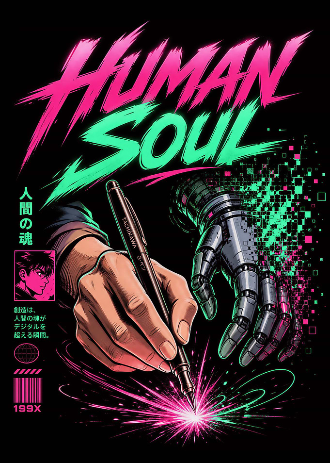 HUMAN SOUL: Retro Anime Art