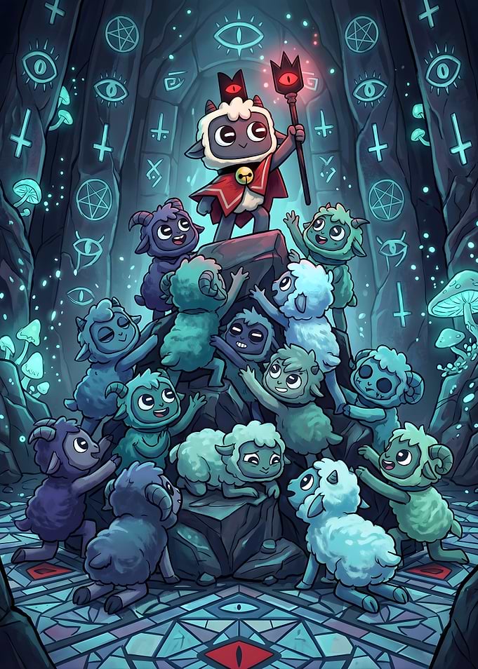 Cult of the Lamb Leader and Followers