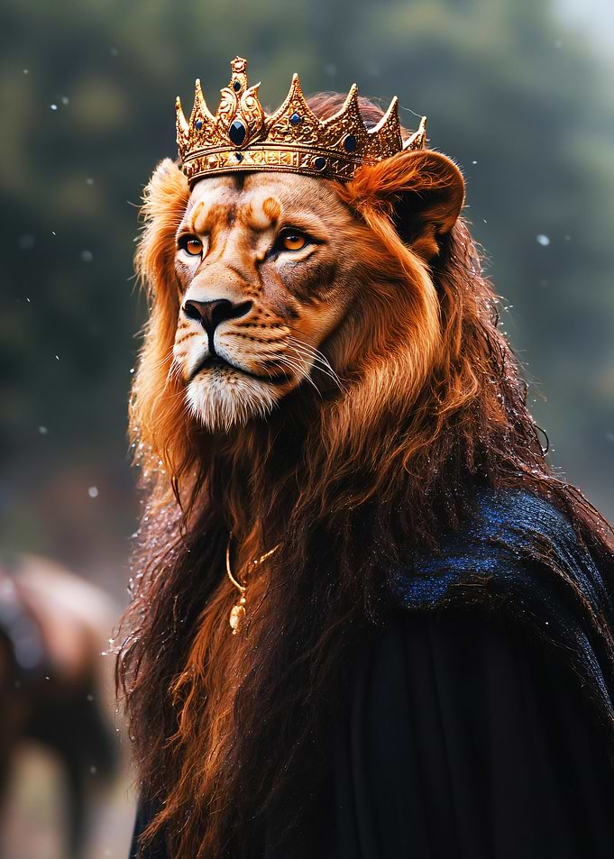 Lion King with Crown and Cape