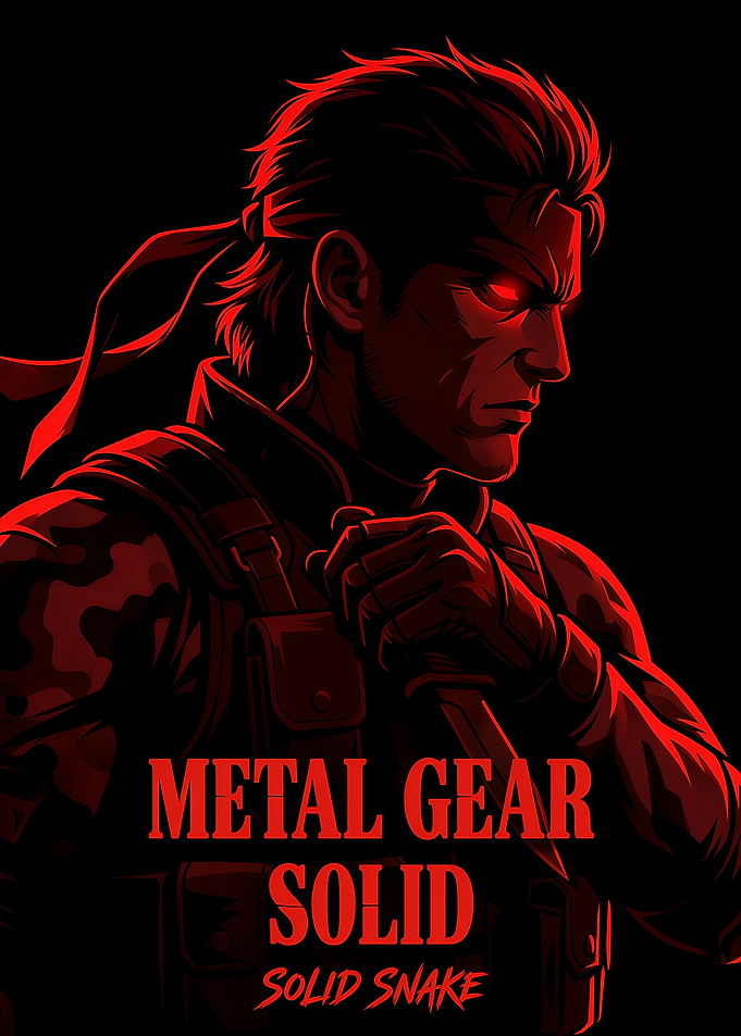 Metal Gear Solid Solid Snake Poster