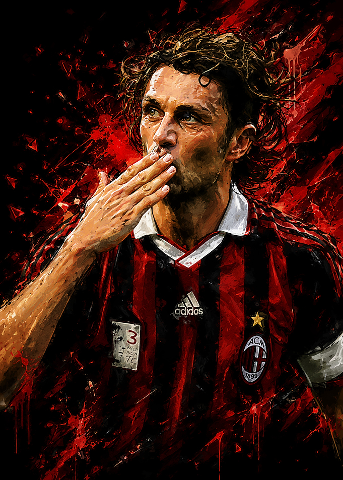 Paolo Maldini blowing kiss