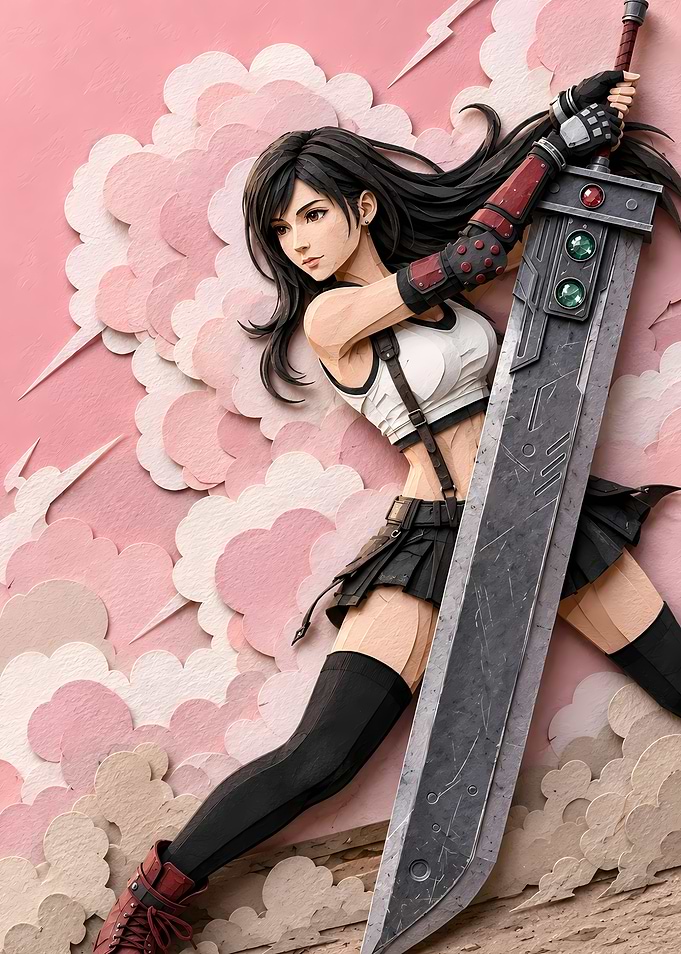 Tifa Lockhart with Buster Sword