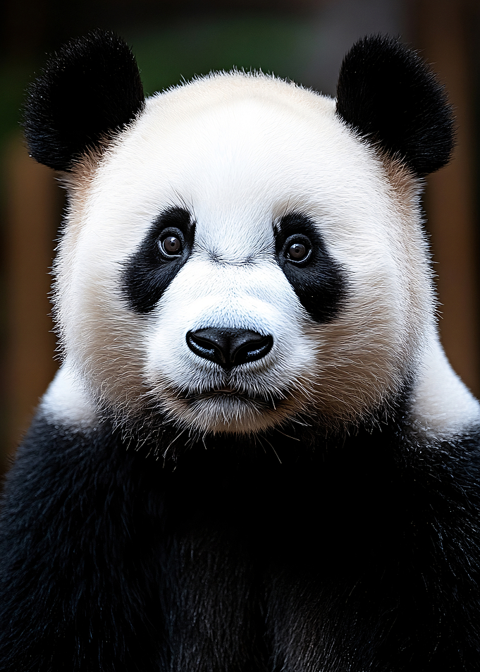 Close-up of a Giant Panda's Face