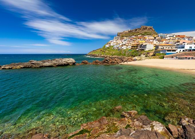 Coastal Village on a Hillside