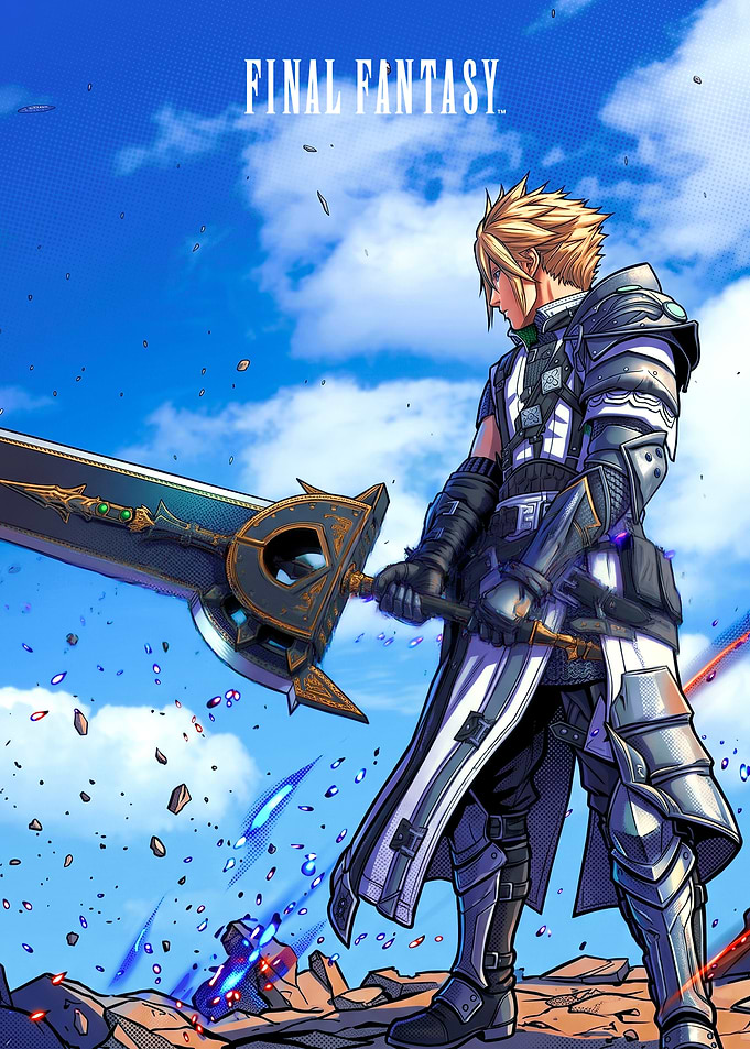 Final Fantasy Cloud Strife with Buster Sword