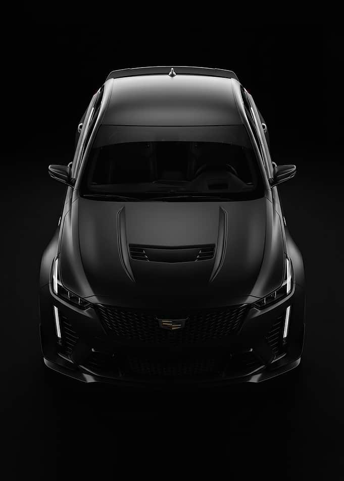 sleek Matte Black Cadillac CT5-V Blackwing