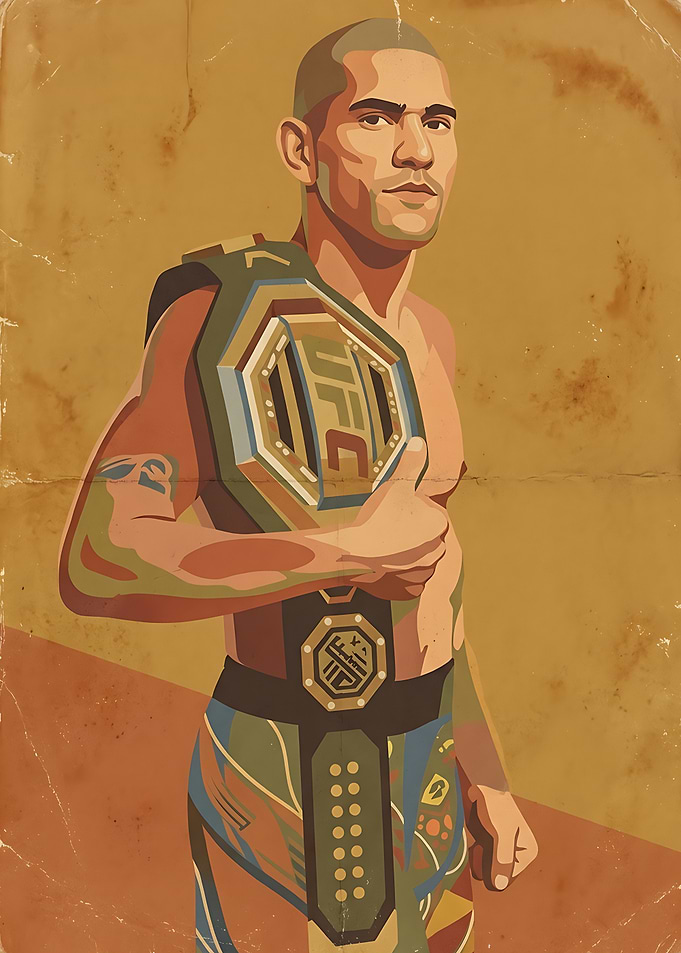 Alex Pereira UFC Champion Poster