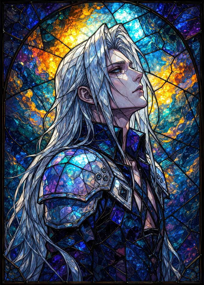 Sephiroth Stained Glass Art