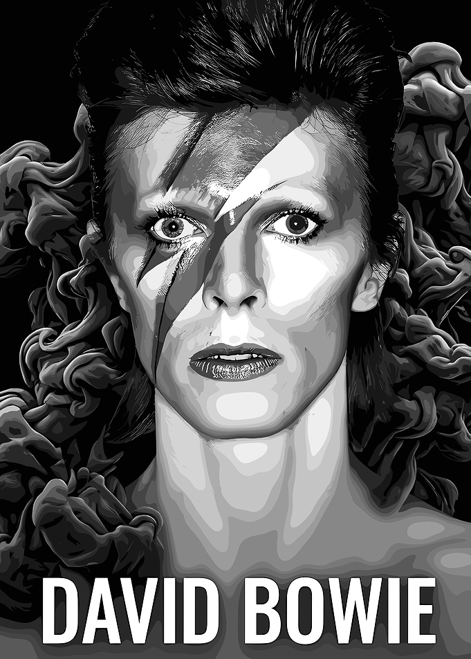 David Bowie Ziggy Stardust Portrait