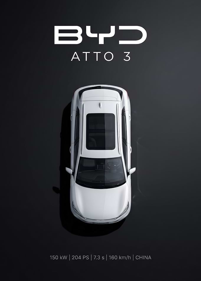 BYD ATTO 3 Top View